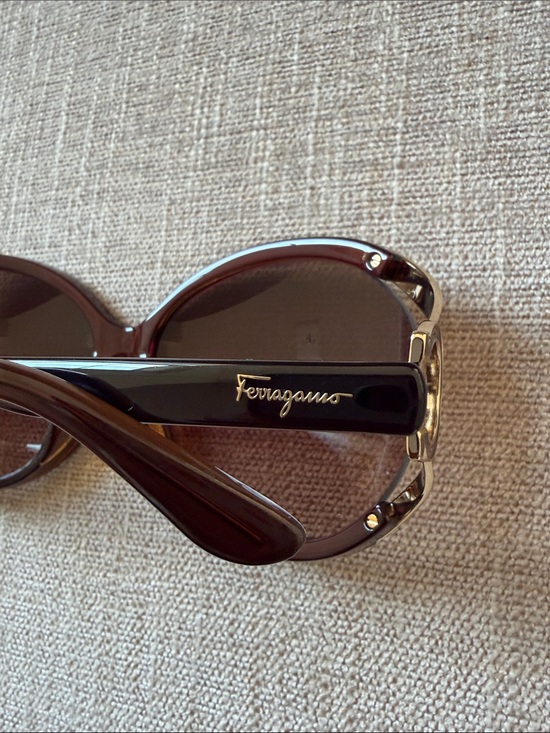 Salvatore Ferragamo Brown Gradient Oversized Women\'s Sunglasses main image 6